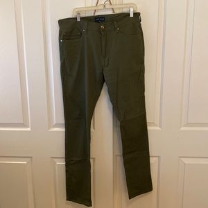 Mens Five four pants. Khaki green. Size 34